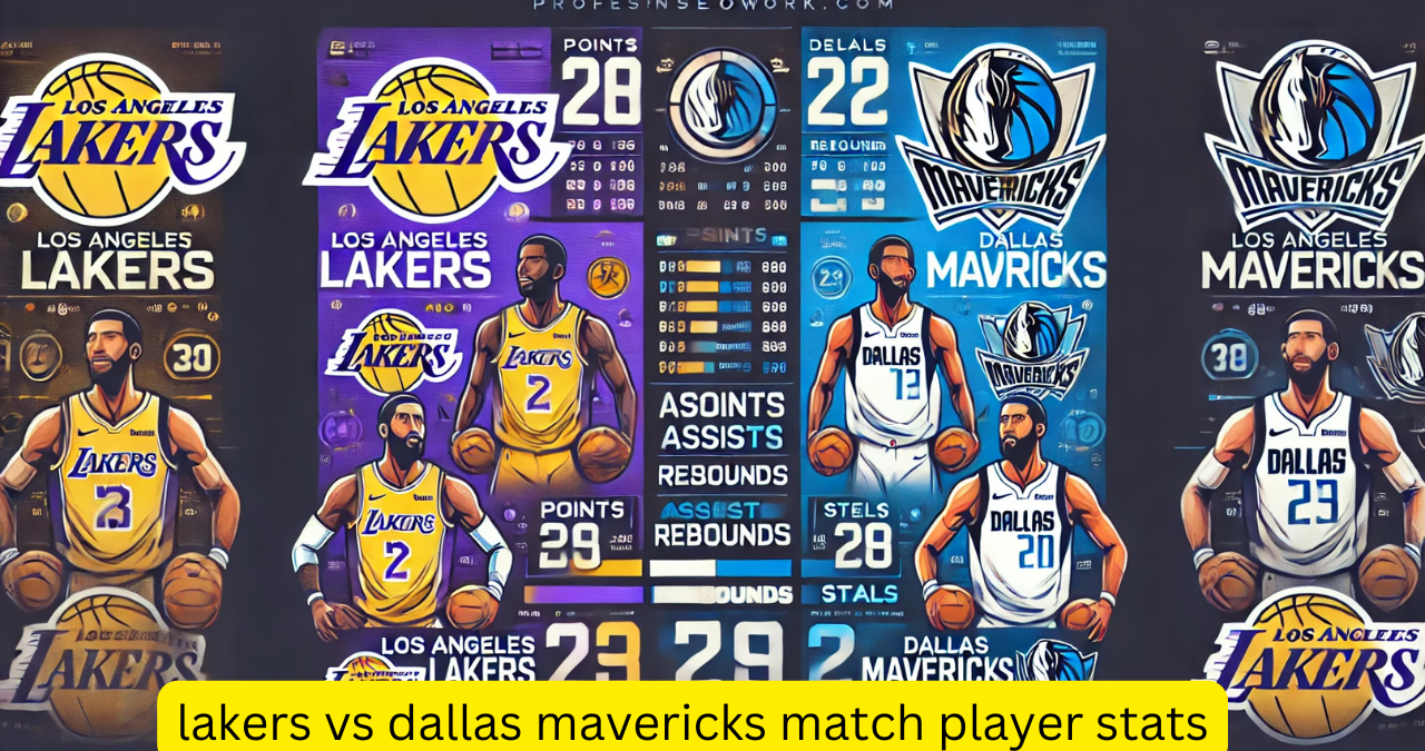 lakers vs dallas mavericks match player stats