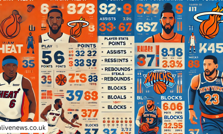 miami heat vs knicks stats