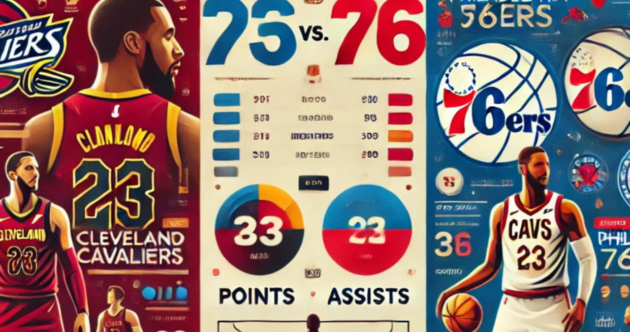 cleveland cavaliers vs 76ers match player stats