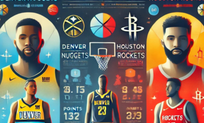 denver nuggets vs houston rockets match player stats